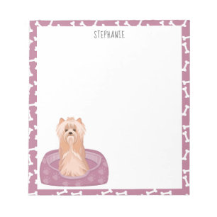 Bloc-note Cute Yorkshire Terrier Birthday Notepad