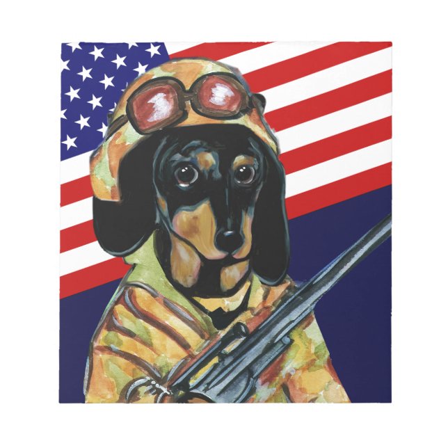 BLOC-NOTE DACHSHUND (Devant)