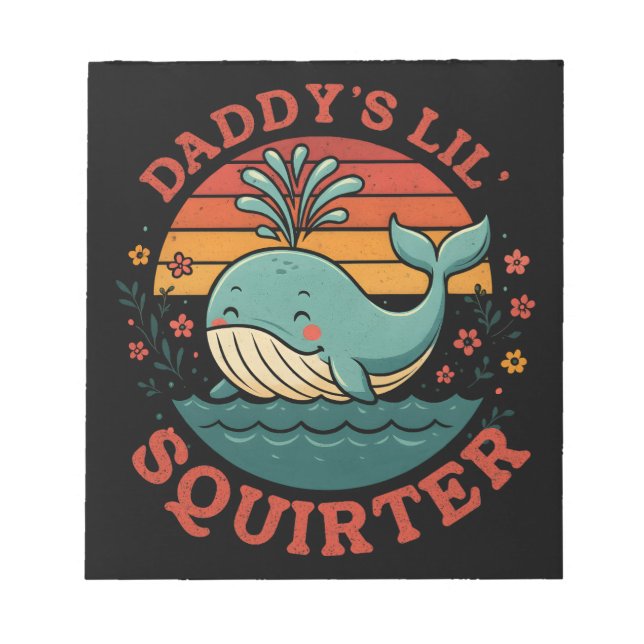 Bloc-note Daddy Little Whale (Devant)