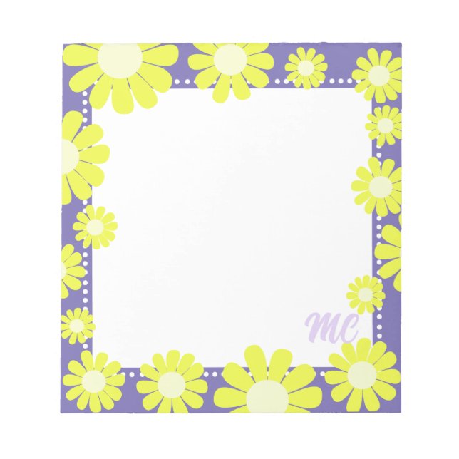 Bloc-note Daisy Green Lilac (Devant)