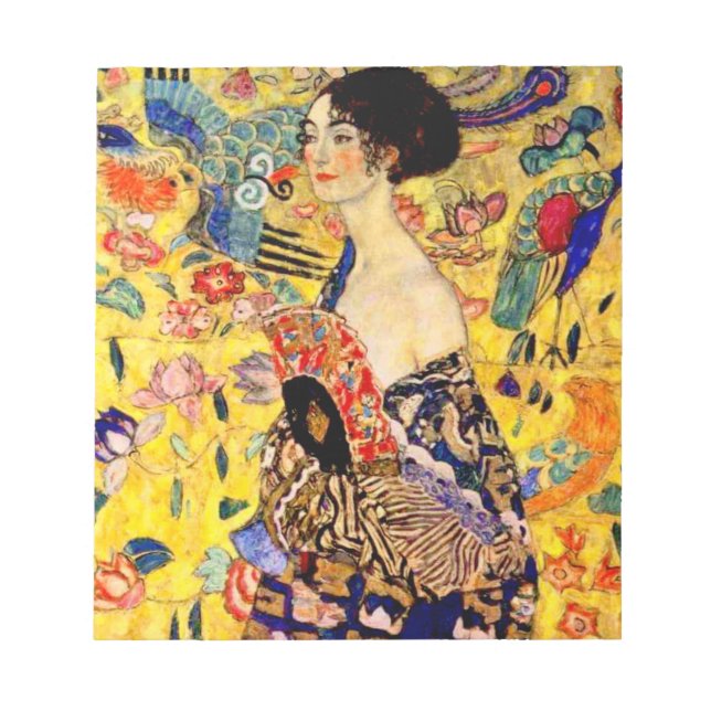Bloc-note Dame Gustav Klimt avec ventilateur (Devant)