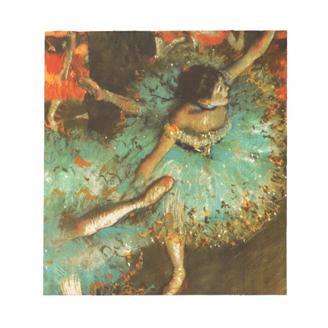Bloc-note Danseuse de ballet Danseuse verte Danseuse Degas P (Devant)