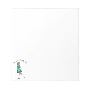 Bloc-note Danseuse Irlandaise Soft Shoe en Turquoise