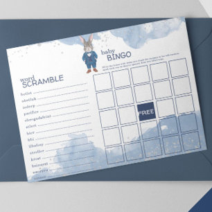 Bloc-note Dapper Boy Bunny dans un Baby shower de costume bl