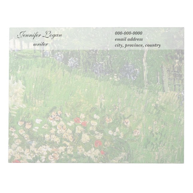 Bloc-note Daubigny's Garden, Vincent Van Gogh. beau (Devant)