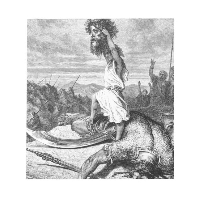 Bloc-note David Slay Goliath De Gustave Dore 1886 (Devant)