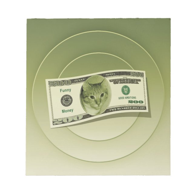 Bloc-note De l'argent drôle (Devant)