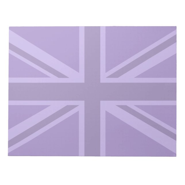 Bloc-note Décor Union Jack Accent Violet (Devant)