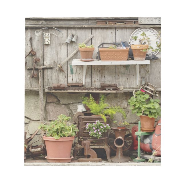 Bloc-note Décorations à la clôture en bois, île de Catalina, (Devant)