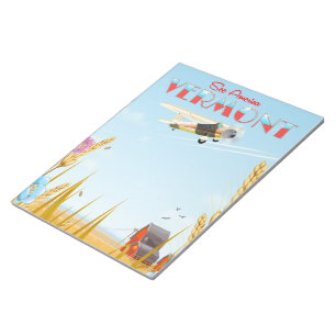 Bloc-note "Découvrez l'Amérique" Affiche de voyage Vermont R