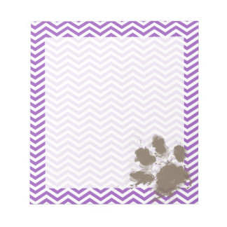 Bloc-note Deep Lilac Chevron