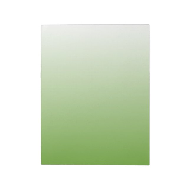 Bloc-note Dégradé Vert et Blanc (Tourné)