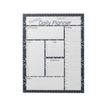 Denim Blue Planificateur quotidien personnalisé