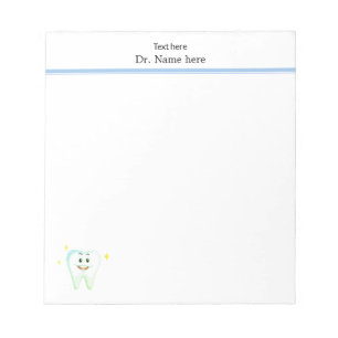 Bloc-note Dentiste simple et moderne Jappy Tooth