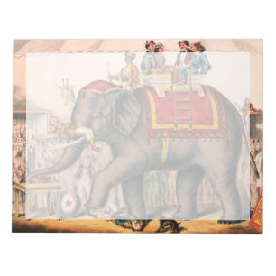 Bloc-note Des Hommes Accompagnent Un Acte De Cirque Avec Un 