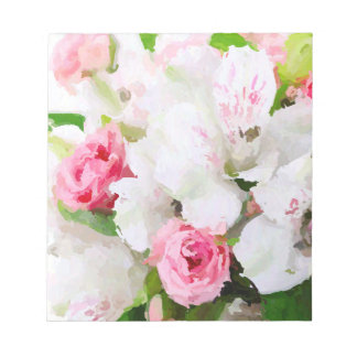 Bloc-note Design d'aquarelle florale