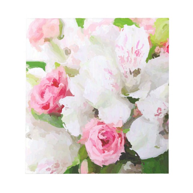 Bloc-note Design d'aquarelle florale (Devant)