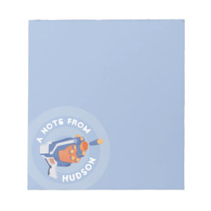 Bloc-note Design de la pièce à fusil à fléchettes