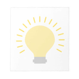 Bloc-note Design élégant d'ampoule