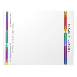 Bloc-note Design en verre coloré