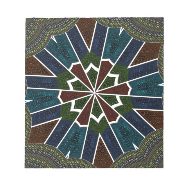 Bloc-note Design inspiré de Sari avec détails complexes (Devant)