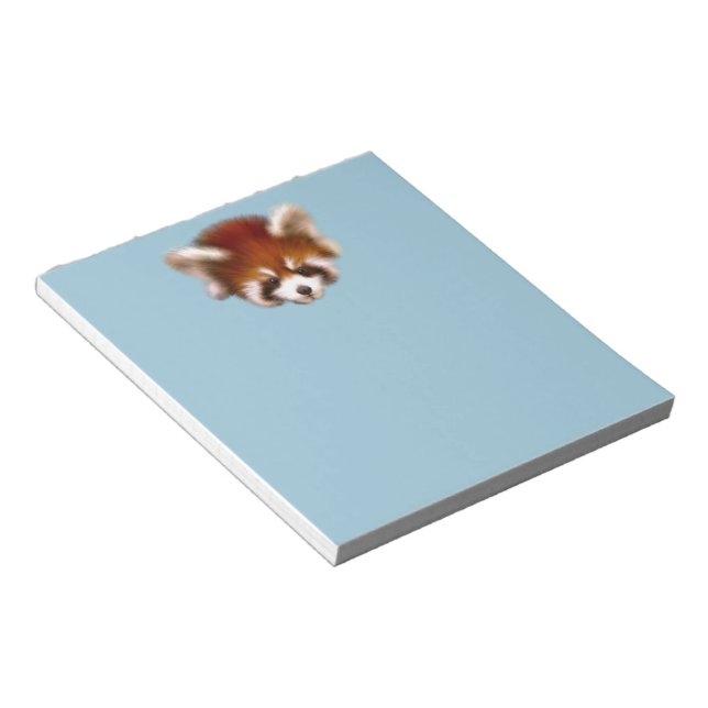 Bloc-note Design Panda rouge (Incliné)