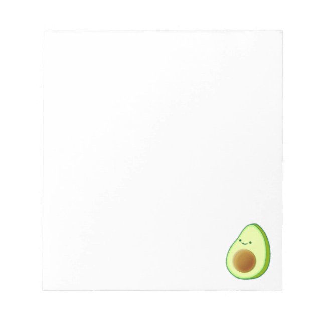 Bloc-note Dessin Avocado personnalisé (Devant)