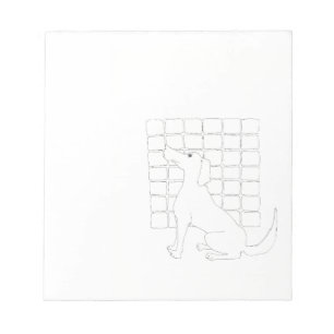 Bloc-note Dessin de chien original Chien chinois Année 2018