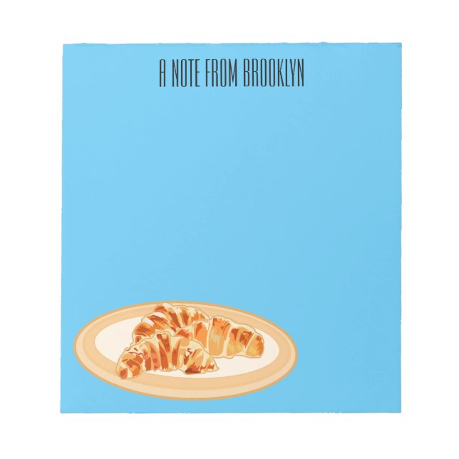 Bloc-note Dessin du Croissant (Devant)