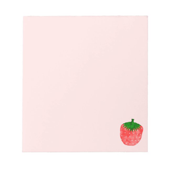 Bloc-note Dessin fraise (Devant)