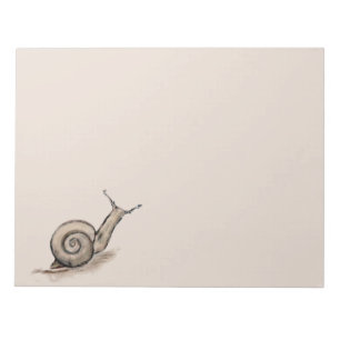 Bloc-note Dessin zen original pastel d'escargot