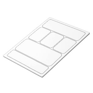 Bloc-note Dessinez vos propres BD et histoire - Modèles bla