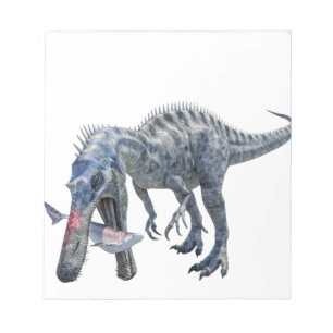 Bloc-note Dinosaure de Suchomimus mangeant un requin