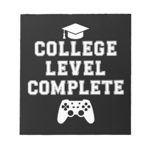 Bloc-note Diplômé de niveau universitaire Joueur de jeux vid