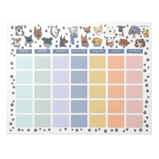 Bloc-note Dog Lover Open Dated Desk Calendar Notepad