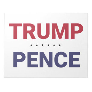 Bloc-note Donald Trump et Mike Pence (élection américaine de