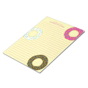 Bloc-note Donuts Cute Kid's Papeterie Personnalisée