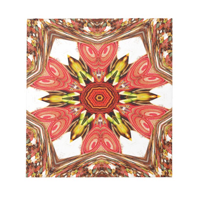 Bloc-note Doodle Floral Art Imprimer (Devant)