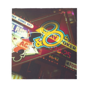 Bloc-note Double exposition, Casino intérieur, Las Vegas,