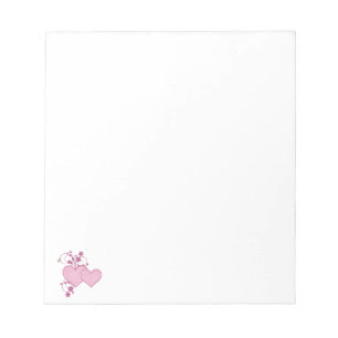 Bloc-note Double Pink Heart & Glitter D2 Valentine's Day