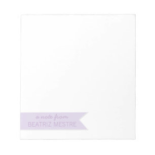 Bloc-note Doux une note de bannière personnalisée des bloc