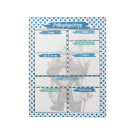Bloc-note Dr Blue Gnome Nursing - Modèle en pathophysiologie