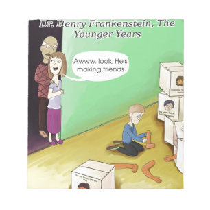 Bloc-note Dr. Henry Frankstien Youthful Years