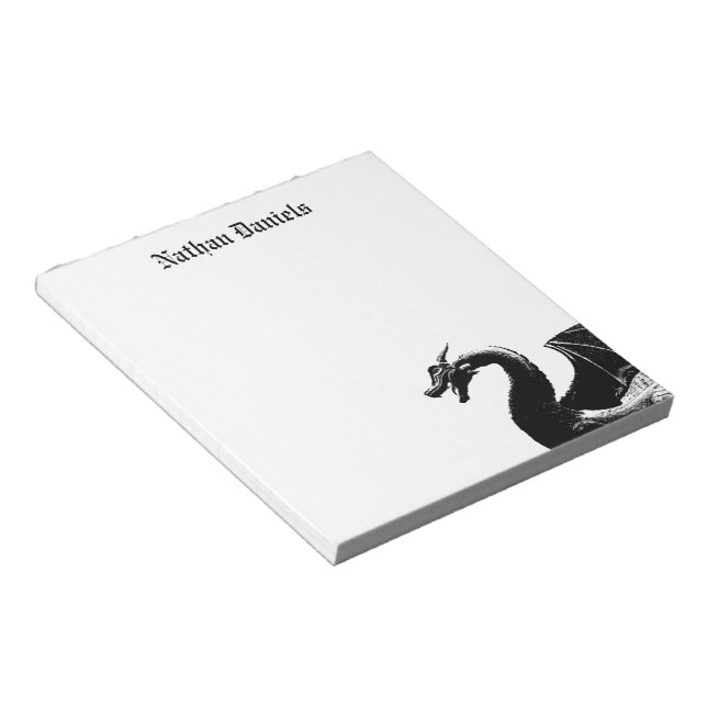 Bloc-note Dragon mythique Personnalisé (Incliné)