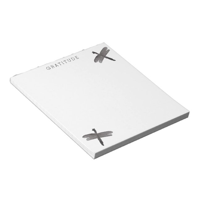 Bloc-note Dragonflies Aquarelle Gratitude (Incliné)