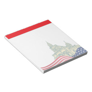 Bloc-note Drapeau américain personnalisé patriotique USA