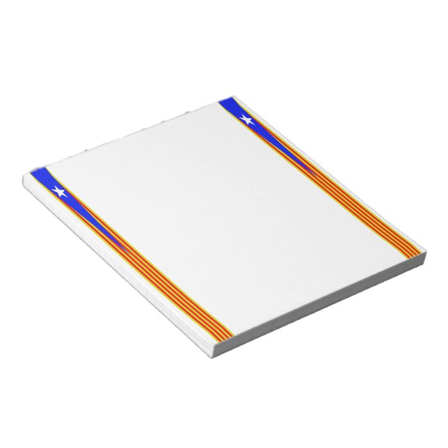 Bloc-note Drapeau catalan (Incliné)