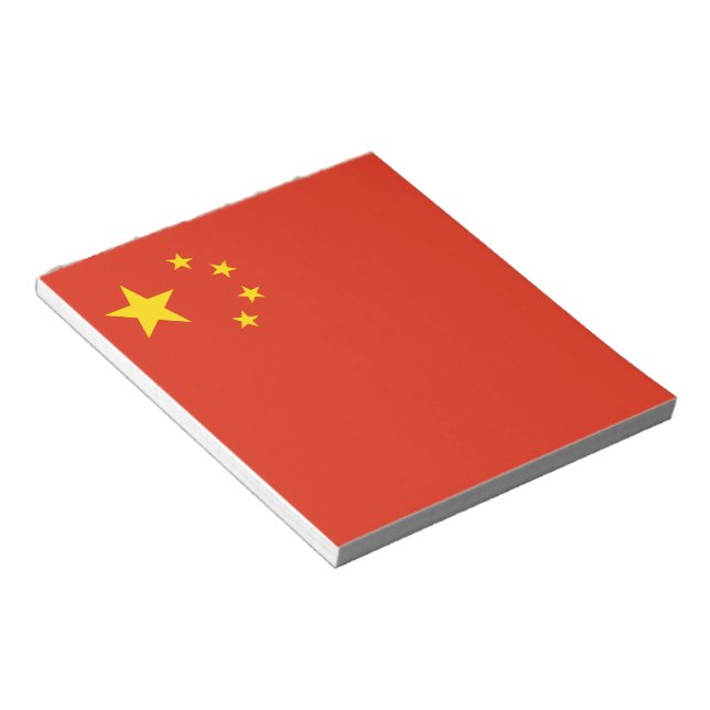 Bloc-note Drapeau chinois (Chine) (Incliné)