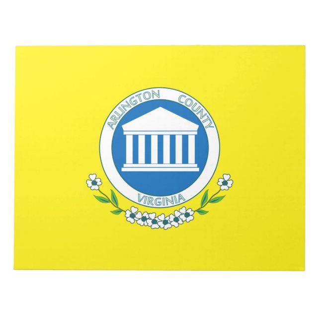 Bloc-note Drapeau d'Arlington (Virginie) (Devant)
