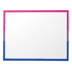 Bloc-note Drapeau de fierté bisexuel